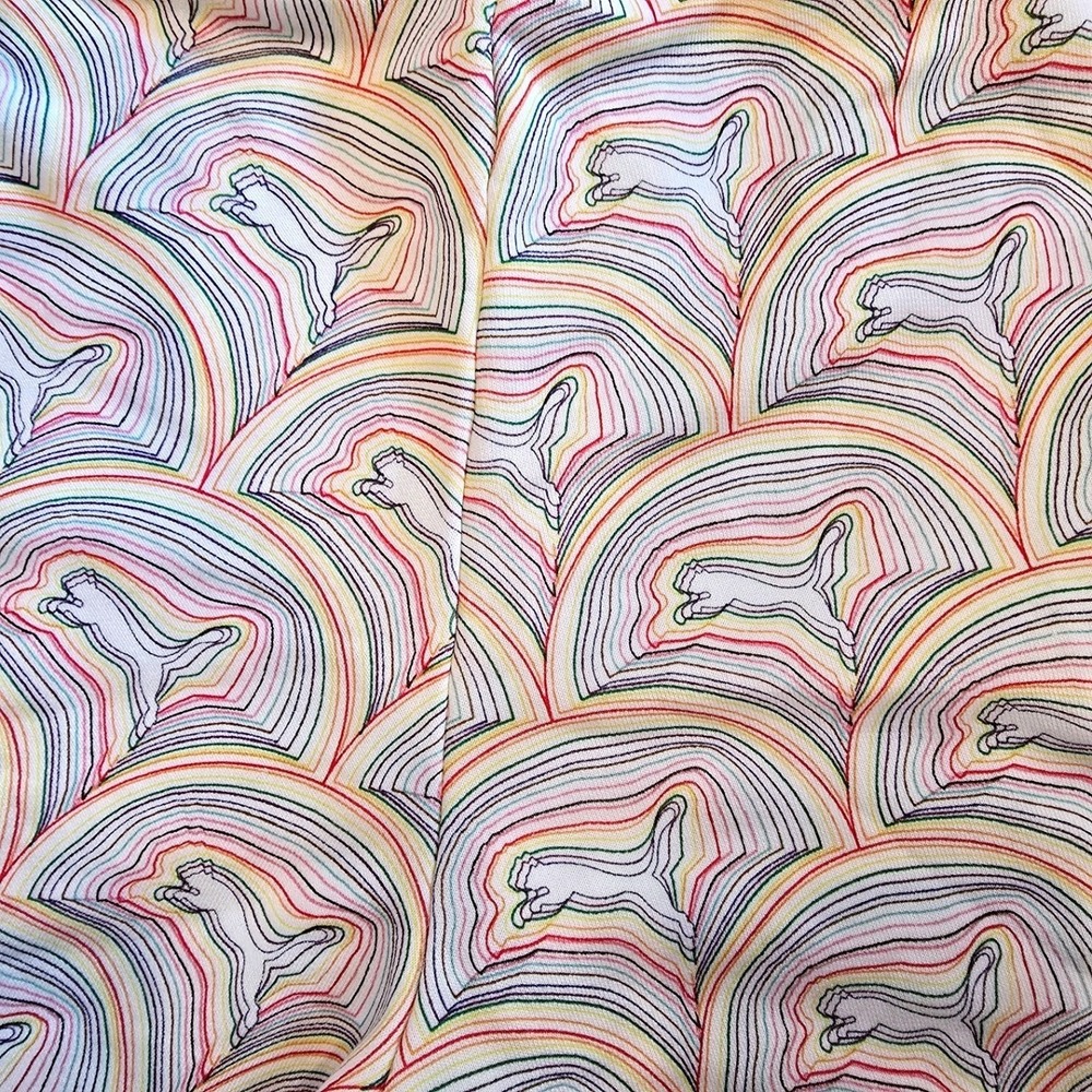 PUMA Pride Cat Print Shorts Mens Medium Womens Large Rainbow All Over Print AOP - Picture 3 of 10